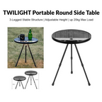 BLACKDOG Round Side Table With Lantern Slot