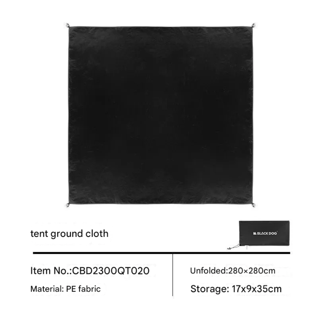 BLACKDOG Tent Ground Sheet 280cm x 280cm