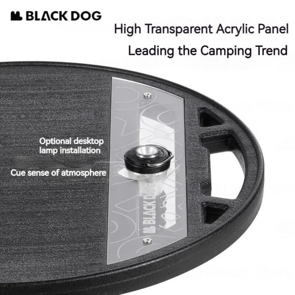 BLACKDOG Round Side Table With Lantern Slot