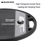BLACKDOG Round Side Table With Lantern Slot
