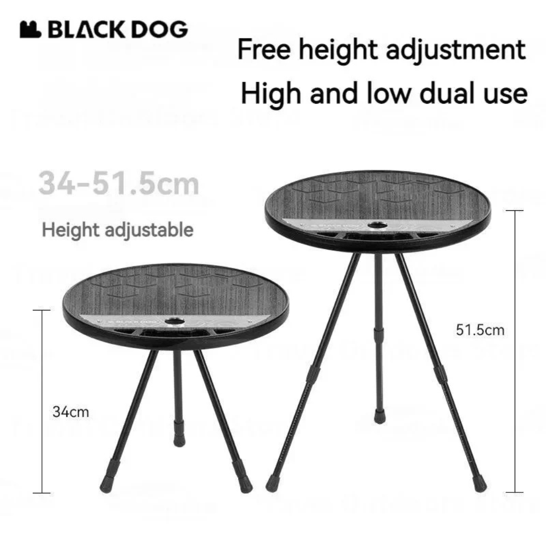 BLACKDOG Round Side Table With Lantern Slot