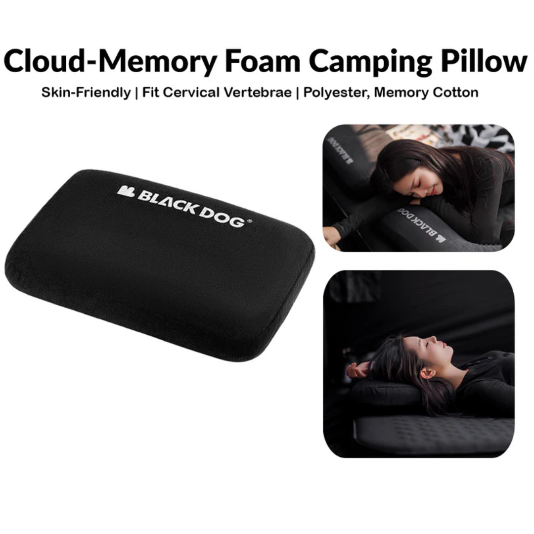BLACKDOG Cloud-Memory Foam Pillow Self Inflating Pillow