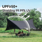 BLACKDOG Hexagonal Arc Edge Tarp 570X480CM