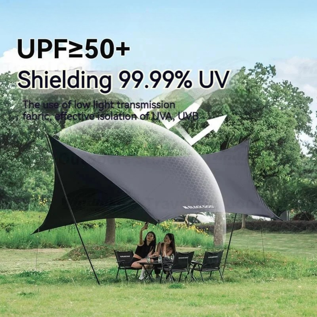 BLACKDOG Hexagonal Arc Edge Tarp 570X480CM