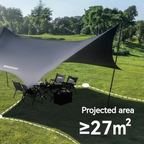 BLACKDOG Hexagonal Arc Edge Tarp 570X480CM