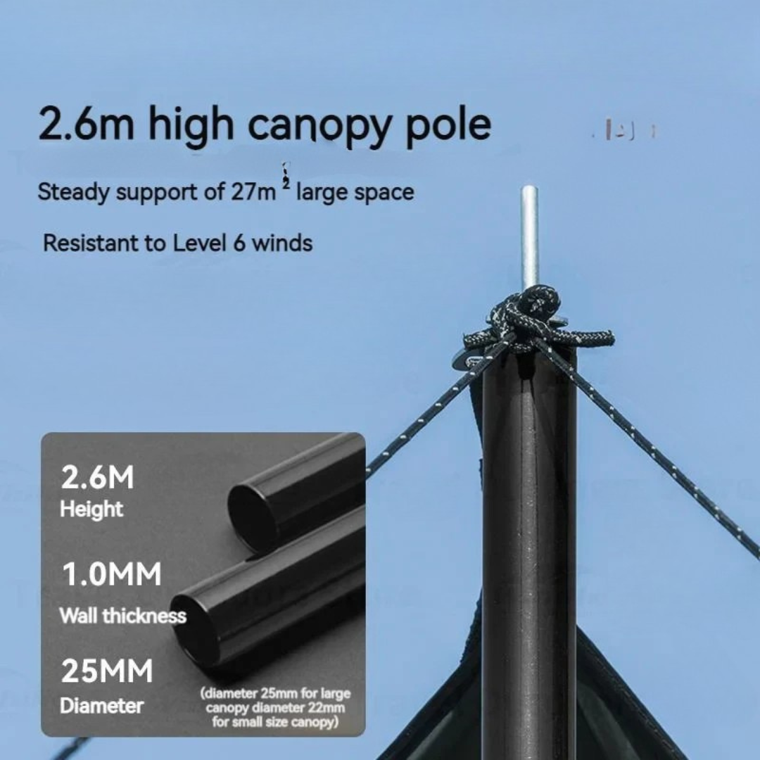 BLACKDOG Hexagonal Arc Edge Tarp 570X480CM