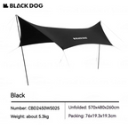 BLACKDOG Hexagonal Arc Edge Tarp 570X480CM