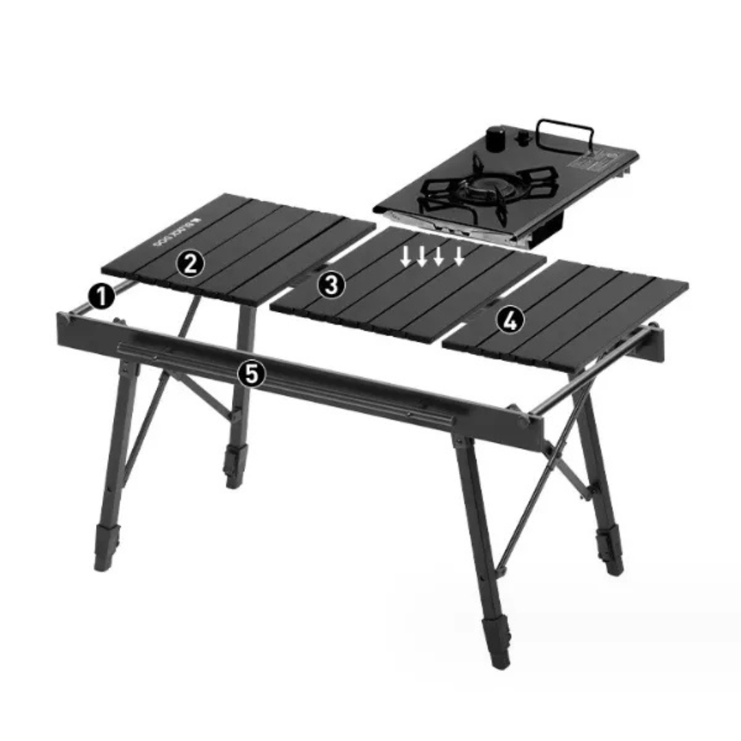BLACKDOG IGT Folding Camping BBQ Table