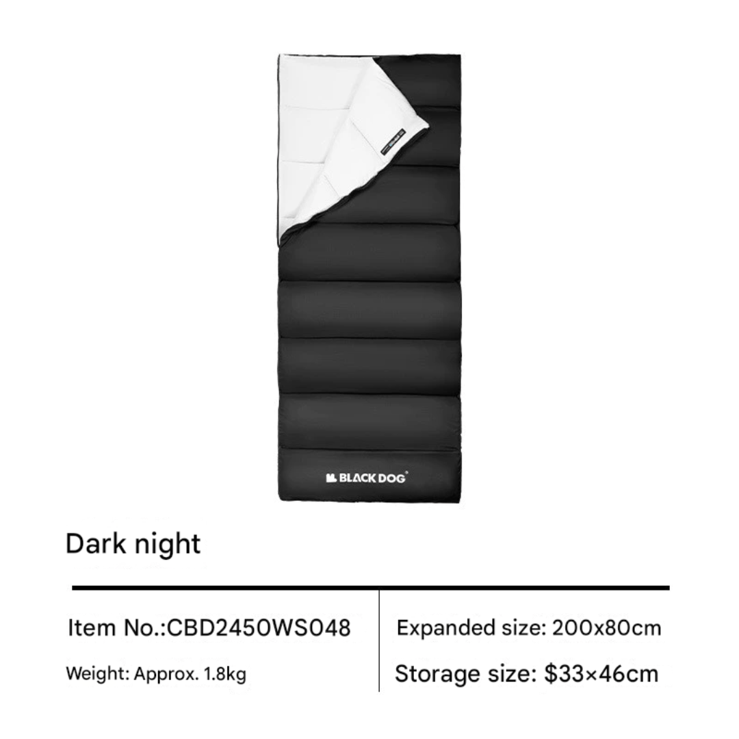 BLACKDOG Envelope Sleeping Bag 1.8KG