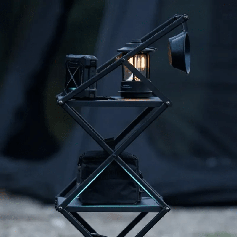 BLACKDOG 3 Tier Metal Rack Aluminum Folding Shelf