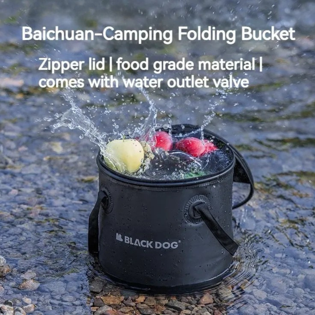 BLACKDOG Water Bucket With Zipped Lid 20L