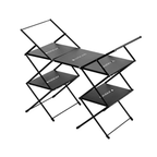 BLACKDOG 3 Tier Metal Rack Aluminum Folding Shelf