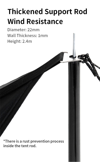 BLACKDOG Hexagon Tarp Silver Coated 6-8 People