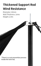 BLACKDOG Hexagon Tarp Silver Coated 6-8 People