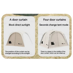 BLACKDOG Quick Opening Canopy Door Curtain