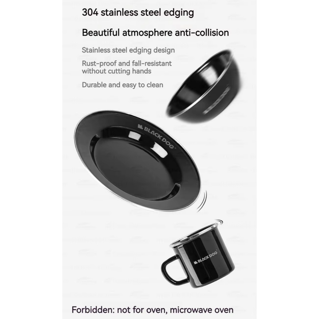 BLACKDOG Thickened Enamel Mug