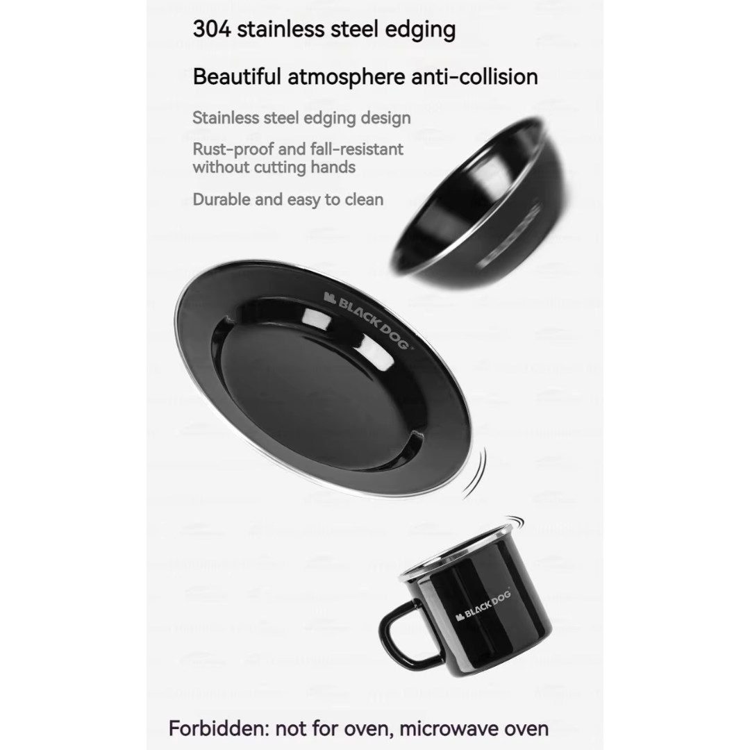 BLACKDOG Thickened Enamel Mug