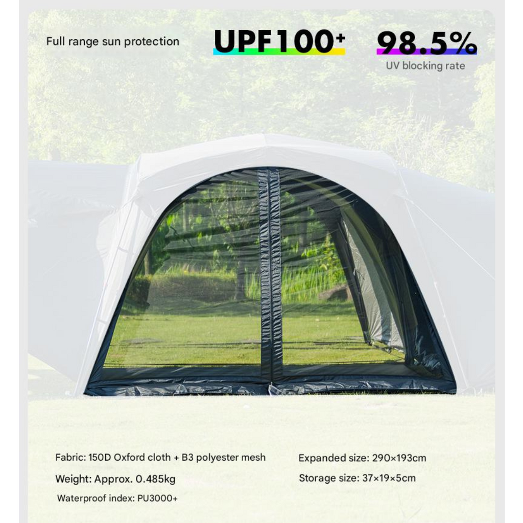 BLACKDOG Quick Opening Canopy Mesh Curtain