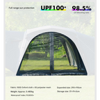 BLACKDOG Quick Opening Canopy Mesh Curtain