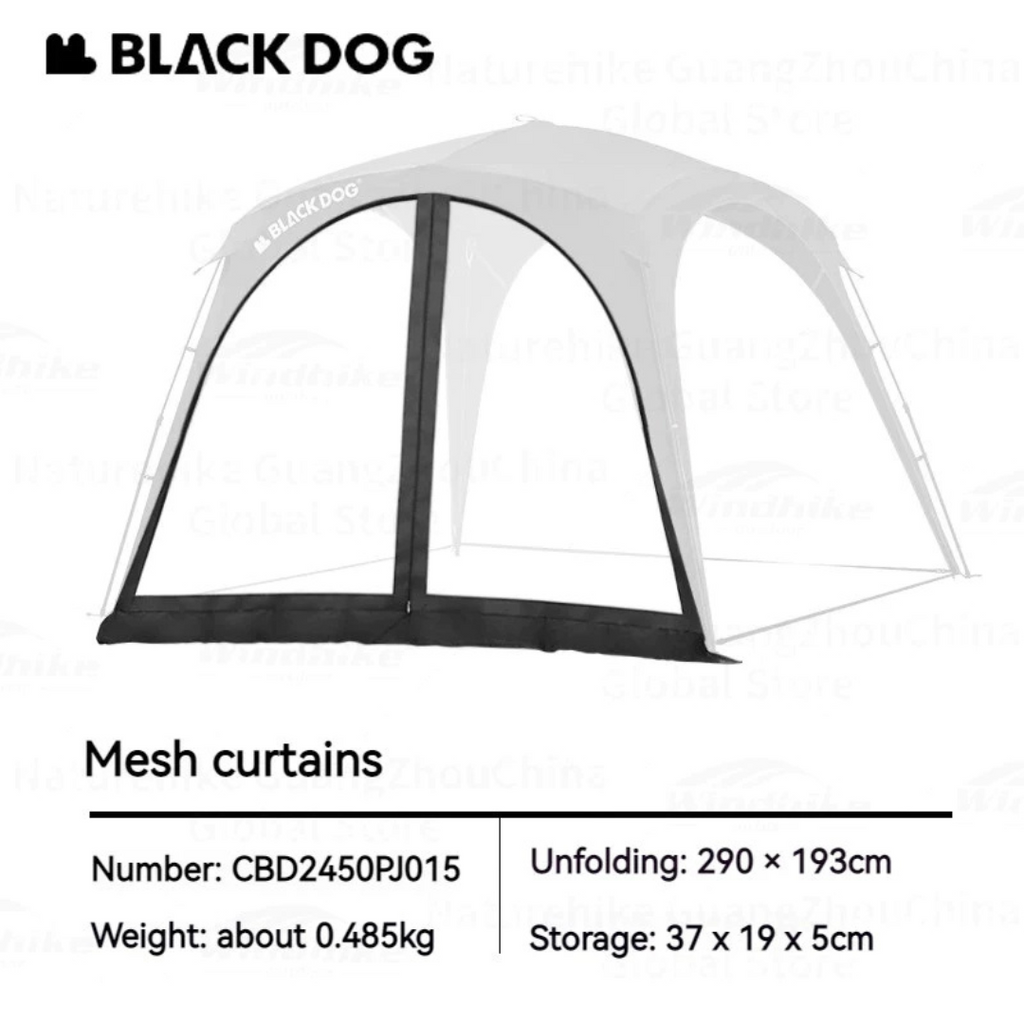 BLACKDOG Quick Opening Canopy Mesh Curtain