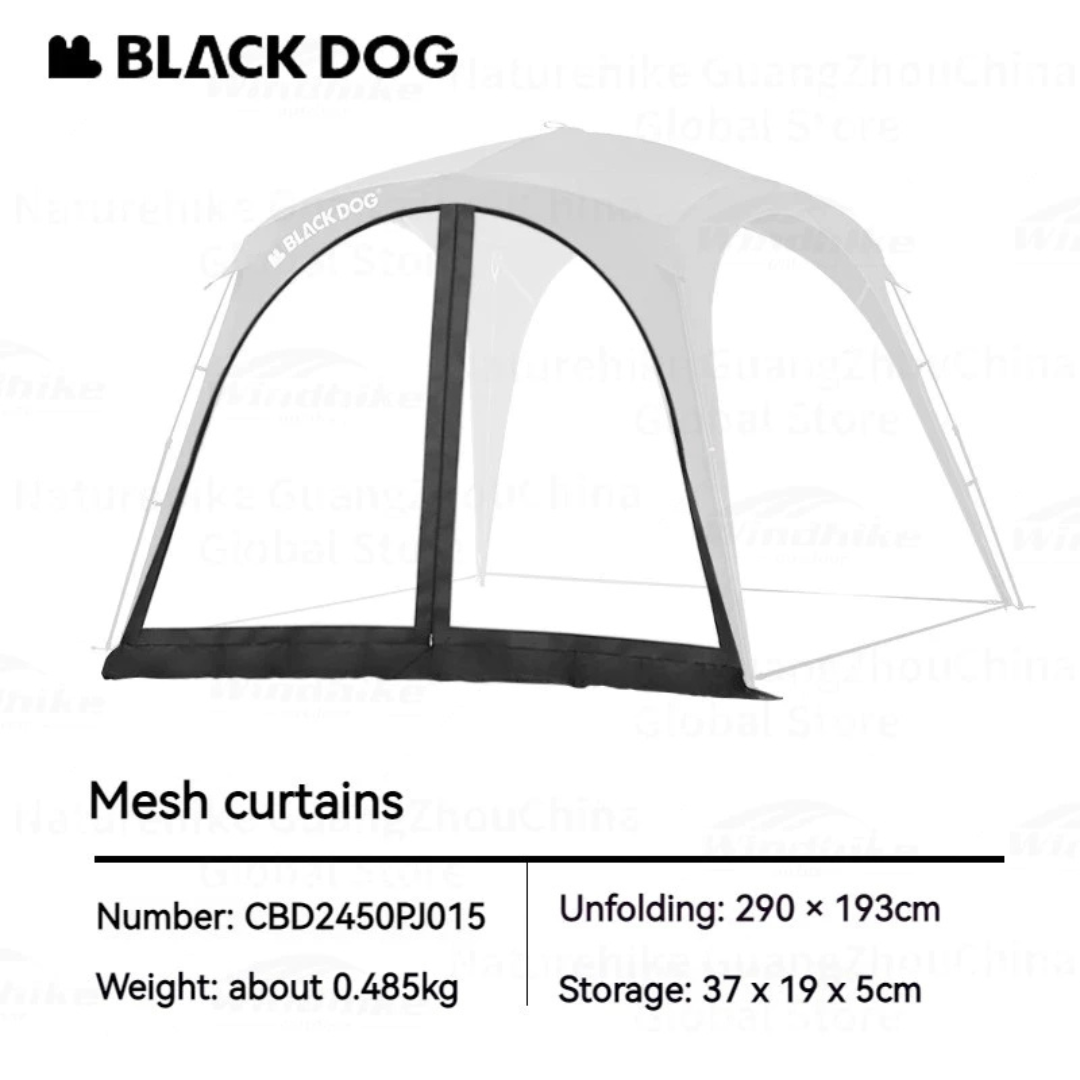 BLACKDOG Quick Opening Canopy Mesh Curtain