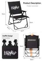 BLACKDOG Lightweight Folding Kermit Chair