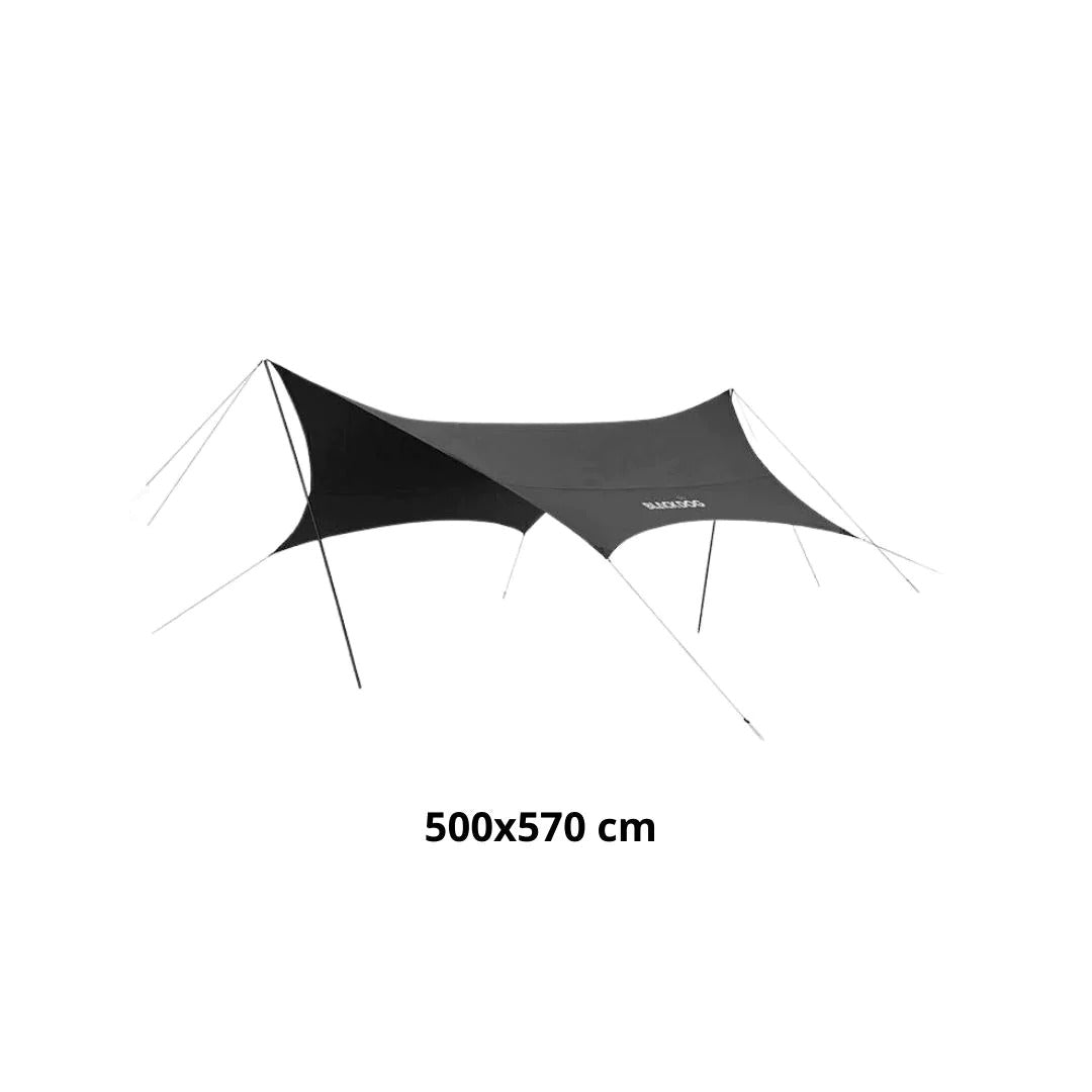 moonshadow tarp BLACKDOG Hexagon Tarp Silver Coated 10