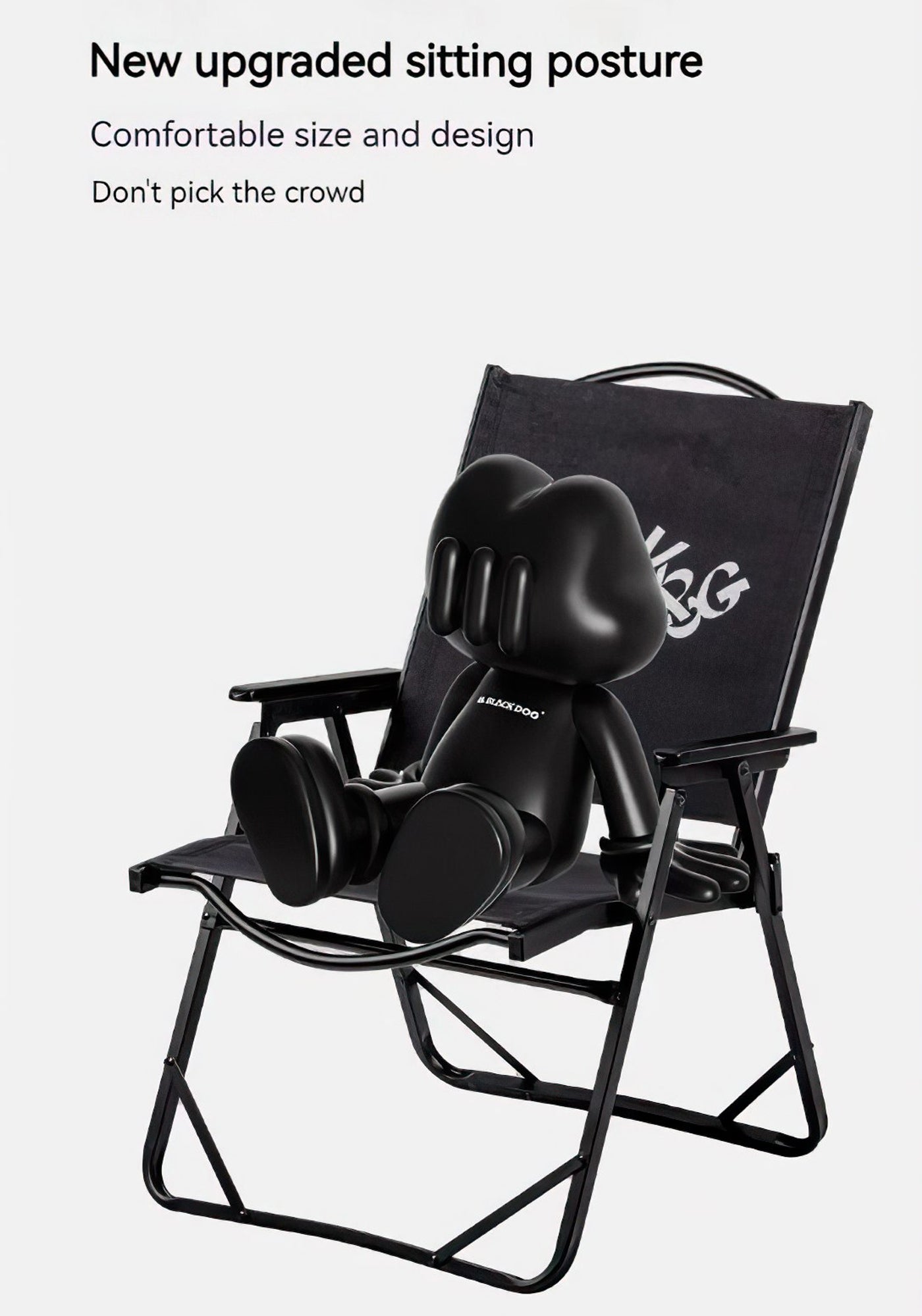 BLACKDOG Lightweight Folding Kermit Chair