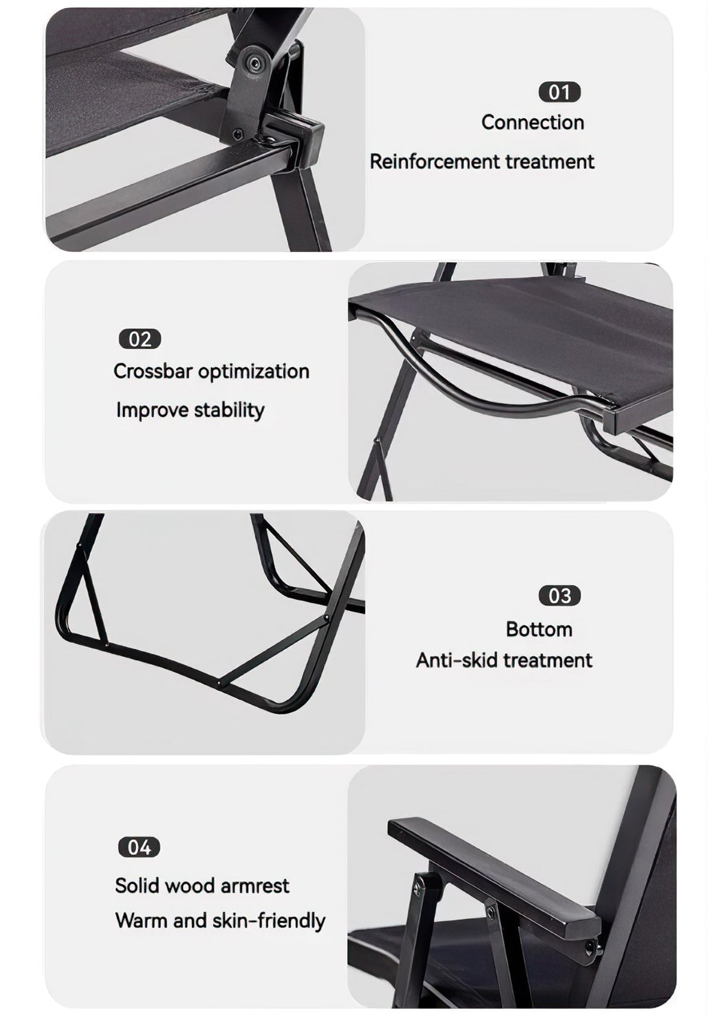 BLACKDOG Lightweight Folding Kermit Chair