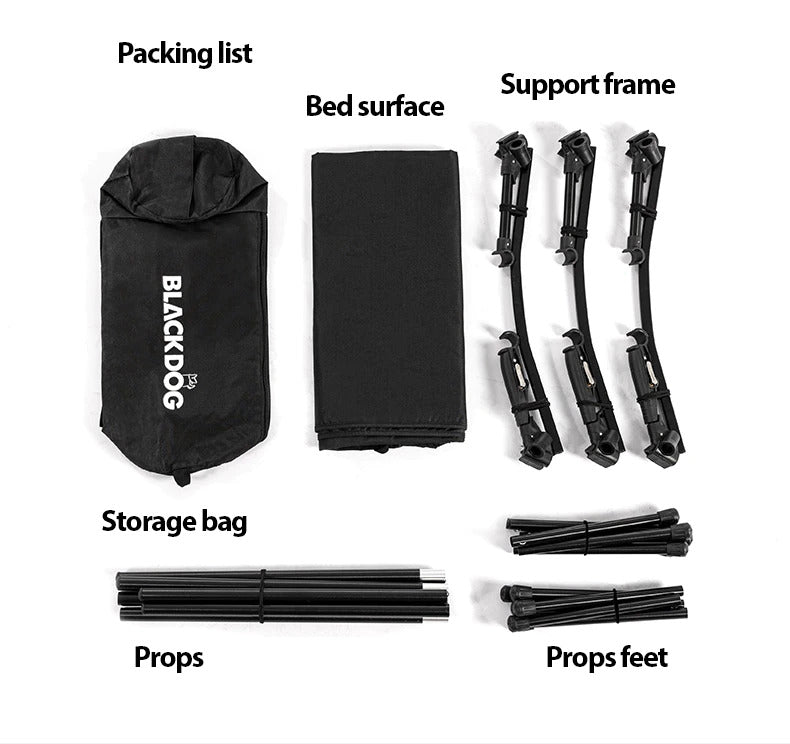 BLACKDOG Aluminum Alloy Folding Camp Bed