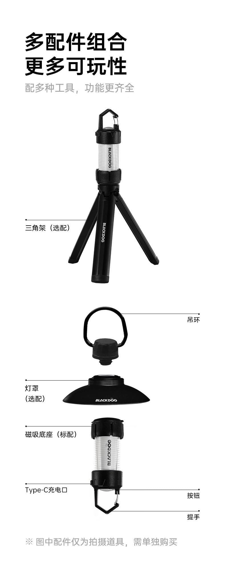 BLACKDOG Multifunction Mini Camping Light