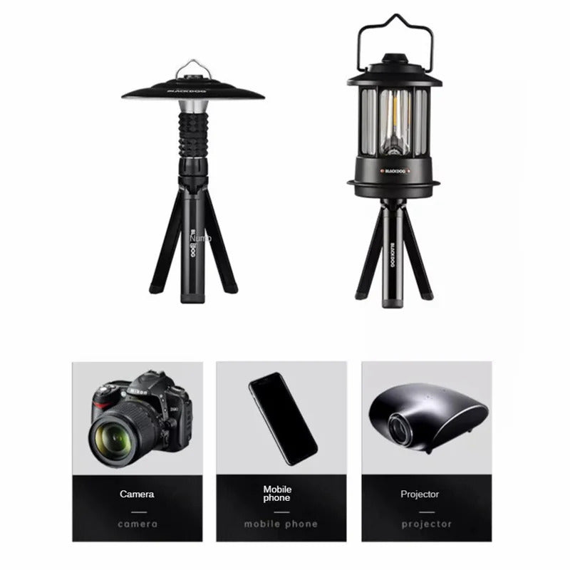 BLACKDOG Aluminum Tripod for Camping Light