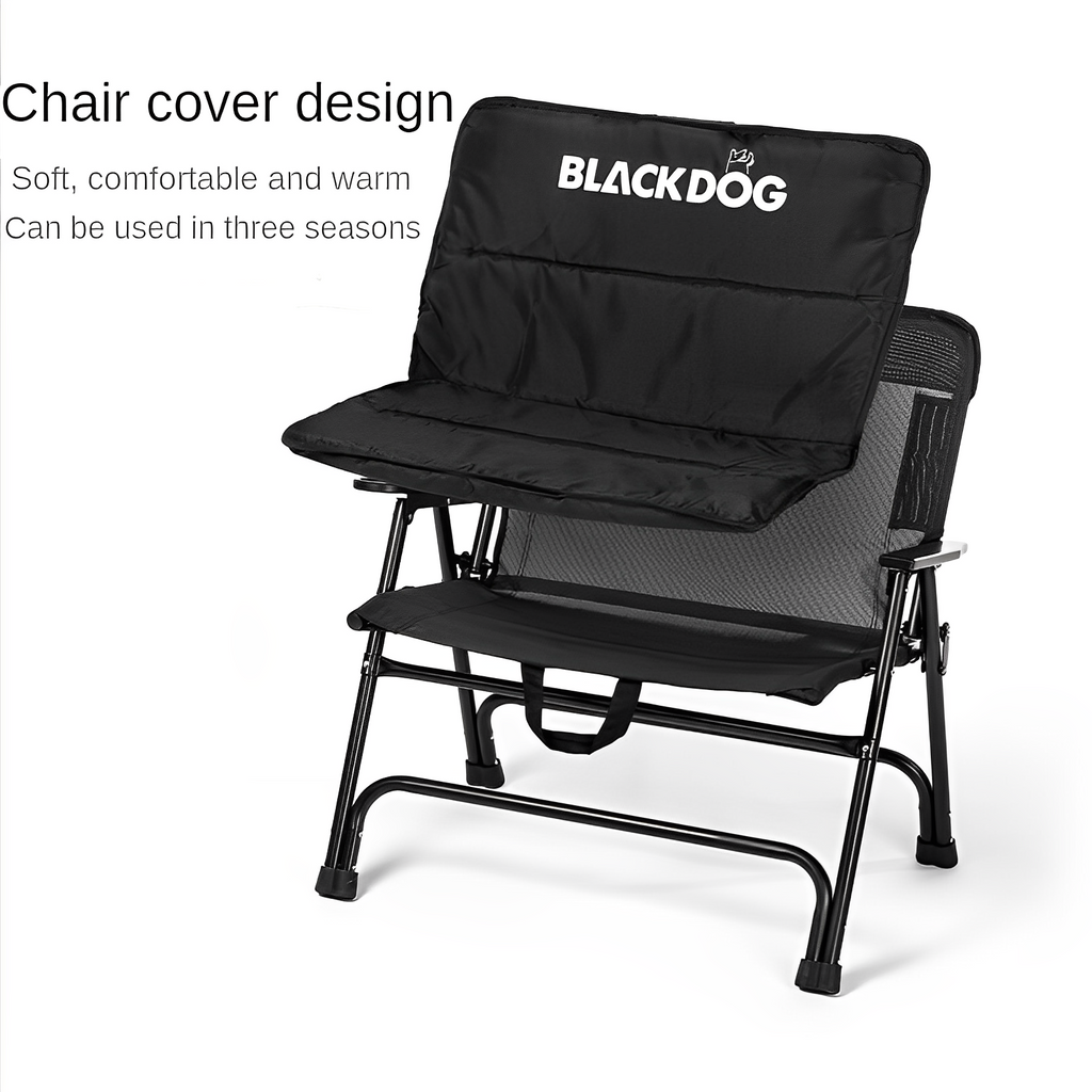 BLACKDOG Wide Seat Folding Chair