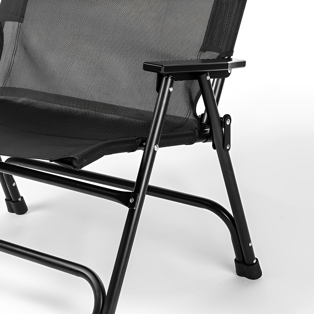 BLACKDOG Wide Seat Folding Chair