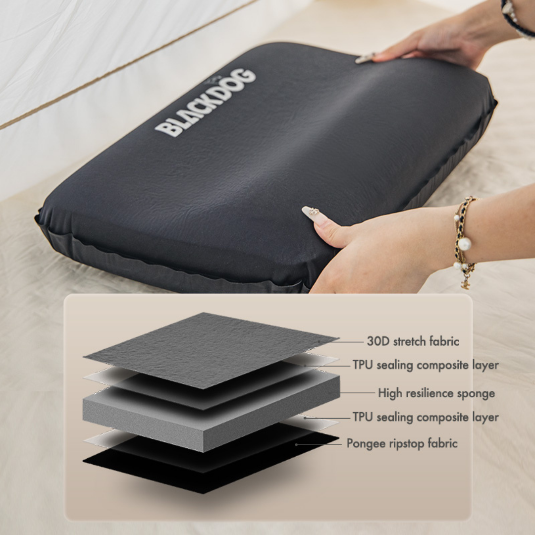 BLACKDOG Foam Automatic Inflatable Pillow