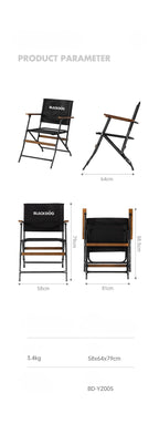 BLACKDOG Folding Kermit Chair 1 Person