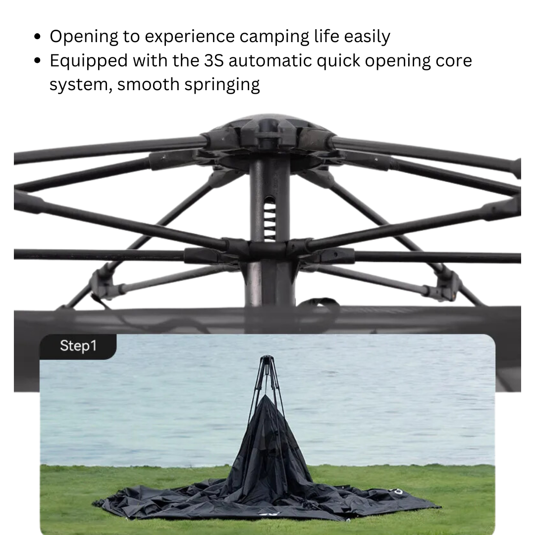 BLACKDOG Hexagonal Automatic Tent 6-8 people