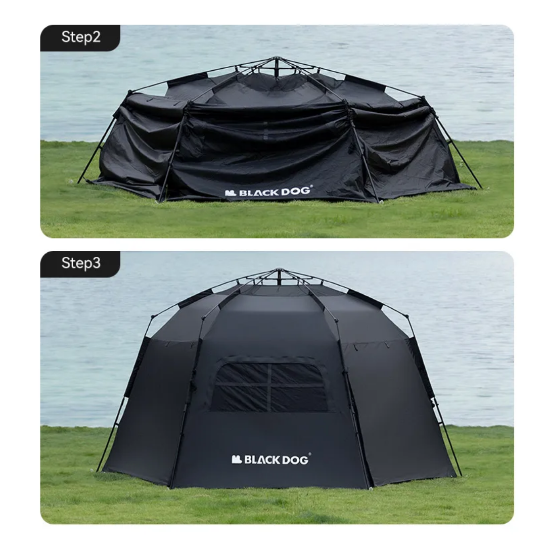 BLACKDOG Hexagonal Automatic Tent 6-8 people