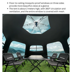 BLACKDOG Hexagonal Automatic Tent 6-8 people