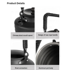 BLACKDOG Aluminum Alloy Tea Pot 1.3L