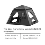 BLACKDOG Automatic Dome Tent Cabin 4 People
