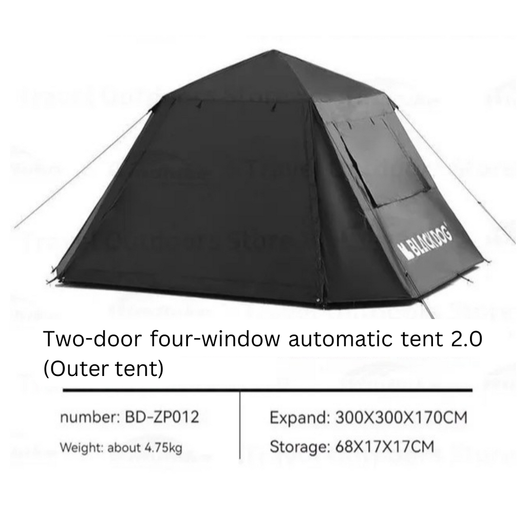 BLACKDOG Automatic Dome Tent Cabin 4 People