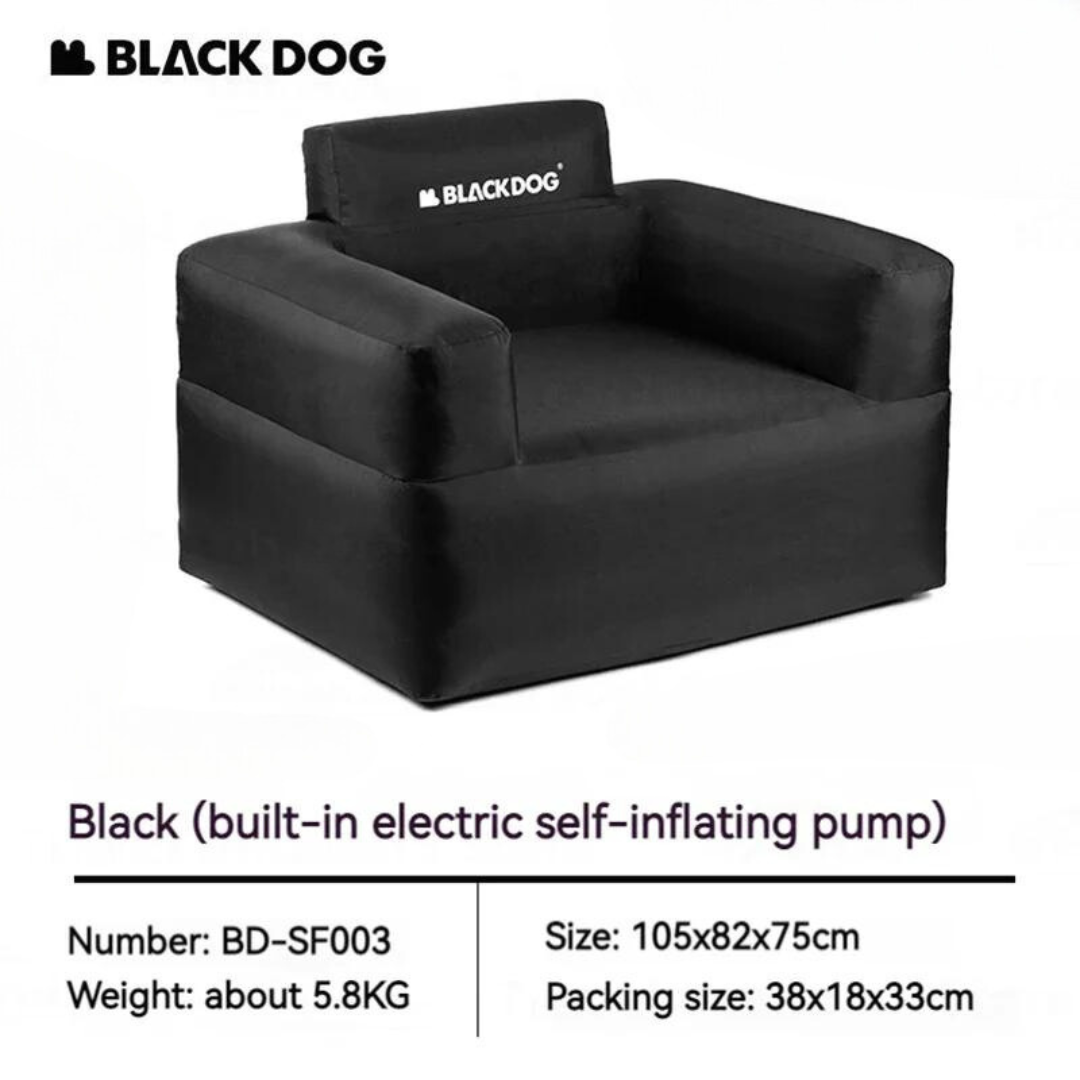 BLACKDOG Inflatable Sofa Built-In Inflator
