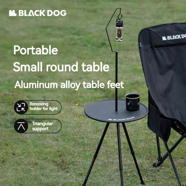 BLACKDOG Mini Portable Round Table Light Stand