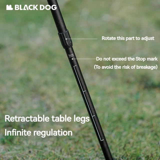 BLACKDOG Mini Portable Round Table Light Stand