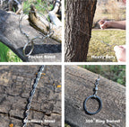 ACE CAMP Pocket Wire Saw - Stainless Steel, Lightweight & Compact