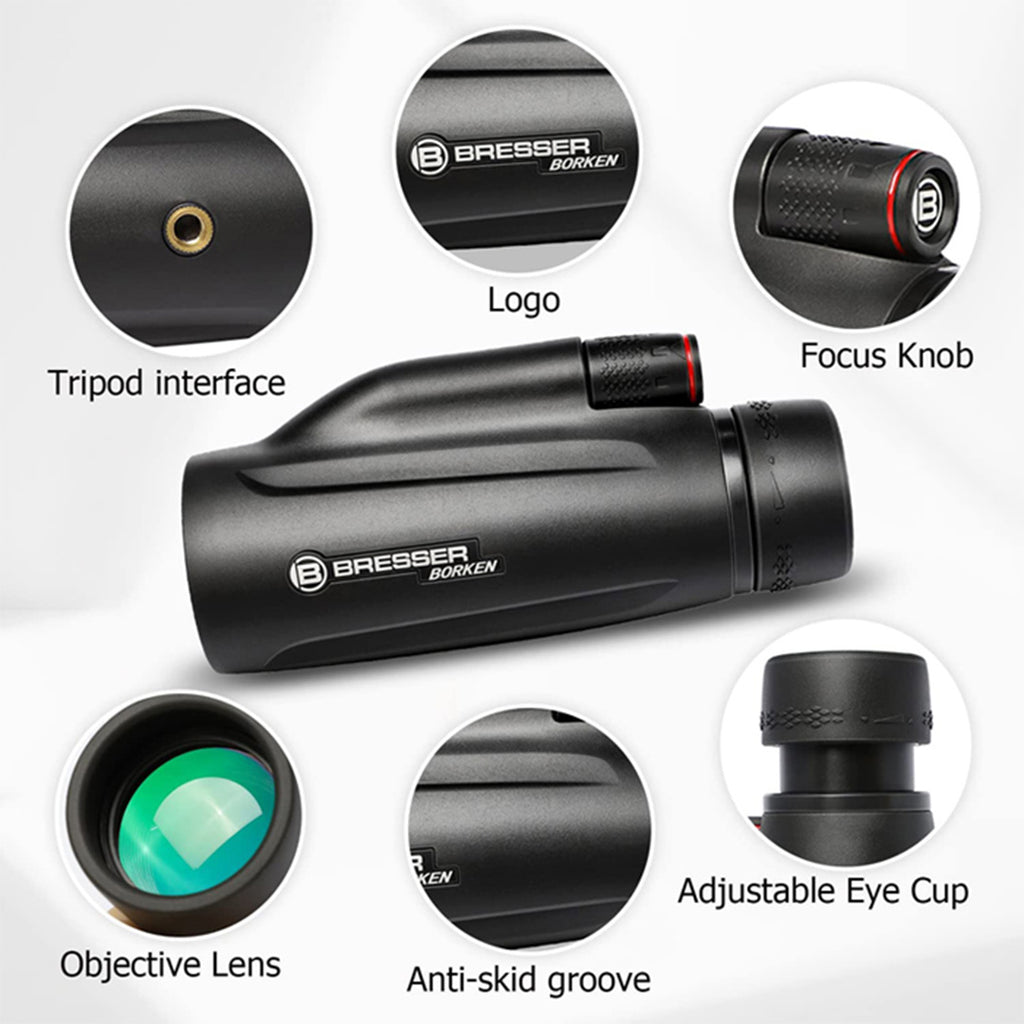 BRESSER Borken 10x42 HD Compact Outdoor Monoculars