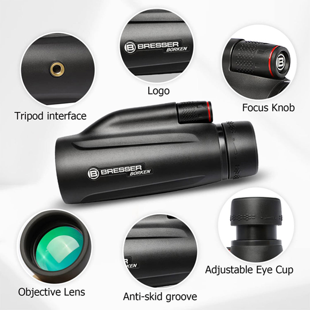 BRESSER Borken 10x42 HD Compact Outdoor Monoculars