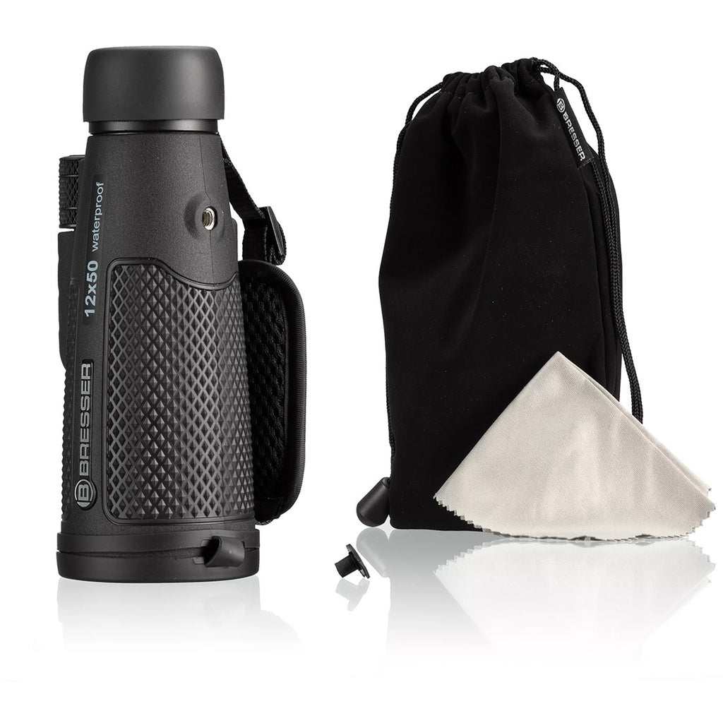 BRESSER 12x50 Waterproof HD Long-Distance Monoculars