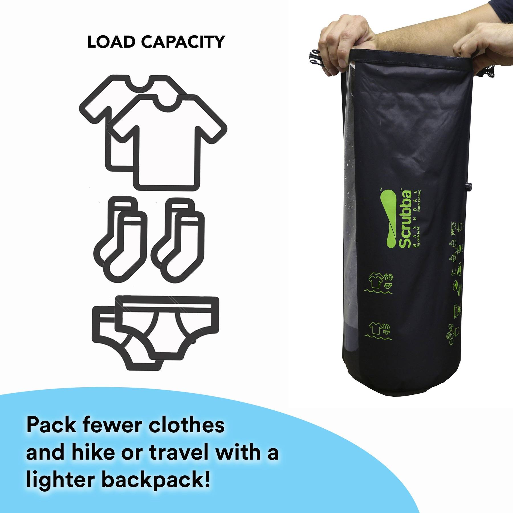 SCRUBBA Wash Bag – Portable Travel Washing Machine